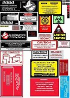 Image result for Ghostbusters Ghost Trap Labels