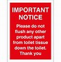 Image result for Don't Throw Toilet Paper