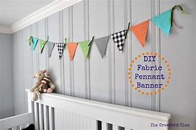 Image result for DIY Fabric Pennant Banner