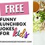 Image result for Funny Kids Lunch Notes