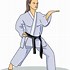 Image result for Karate Clip Art Black and White