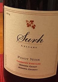 Image result for Surh Pinot Noir Lot 2 Sonoma Coast