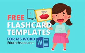 Image result for Microsoft Word Flash Card Template