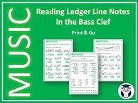 Image result for Bass Clef Ledger Lines Worksheet