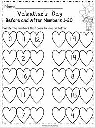 Image result for Valentine's Math Worksheets