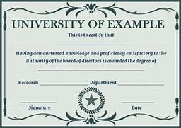 Image result for Blank Doctorate Certificate Template