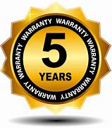 Image result for 5 Years Warranty