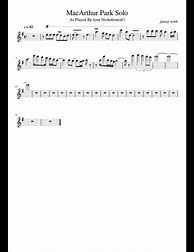 Image result for MacArthur Park Trumpet Sheet Music