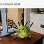Image result for Caeser Salad Meme