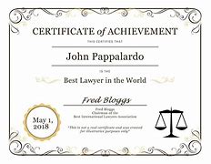 Image result for Chicago Lawyer Certificate