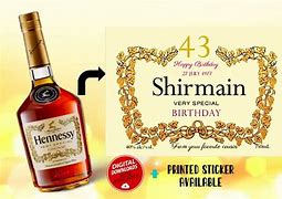 Image result for Customized Hennessy Bottle Labels