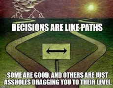 Image result for Two Paths Meme Template