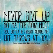 Image result for Never Give Up Quotes