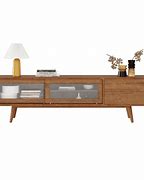 Image result for Mid Century Modern TV Stand White