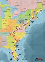Image result for East Coast Driving Map