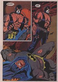Image result for Batman vs Bane Knightfall