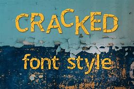 Image result for Broken Font Style