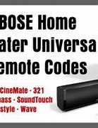 Image result for Bose Universal Remote Codes