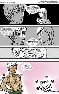 Image result for Dragon Age Fenris Funny Comic