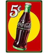 Image result for Coca-Cola 5 Cents Symbol