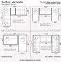 Image result for Sectional Sofa Dimensions Standard