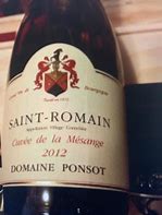 Image result for Ponsot Saint Romain Blanc