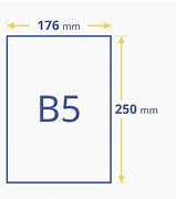 Image result for b5 paper sizes
