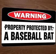 Image result for Bat Warning Sign