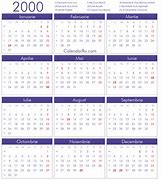 Image result for Year 2000 Calendar