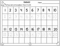 Image result for Practice Numbers 1-20