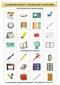 Image result for Common Objects Worksheet