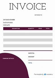 Image result for Service Invoice Template Free