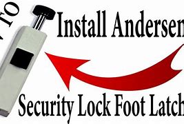 Image result for Sliding Door Foot Lock