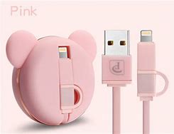 Image result for Pink Retractable iPhone Charger