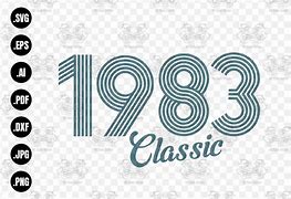 Image result for 1983 Year SVG