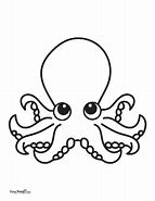Image result for Octopus Outline Coloring Page