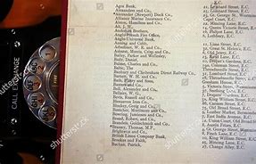 Image result for Old UK Phone Book Entries