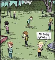 Image result for Cell Phone Addiction Cartoons