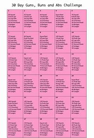 Image result for Guns Buns and ABS 30-Day Challenge