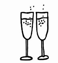 Image result for Cartoon Champagne Glasses