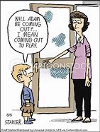 Image result for Coming Out of Closet Cartoon