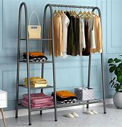 Image result for stand clothing racks with shelf