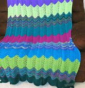Image result for Knitted Ripple Afghan Pattern