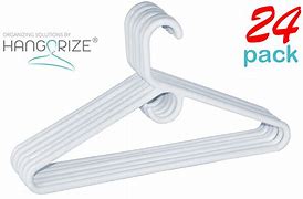 Image result for White Plastic Tubular Hangers