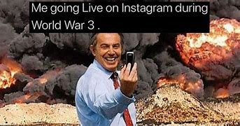 Image result for Looking at Your Phone in the Middle of a War Meme