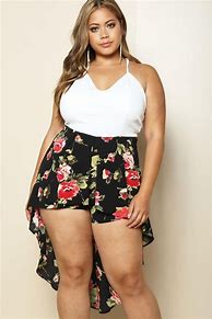 Image result for Plus Size Shorts Romper