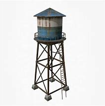 Image result for Water Tower 3D Model
