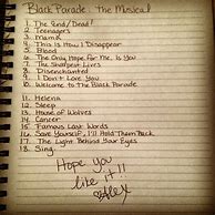 Image result for Black Parade Song List