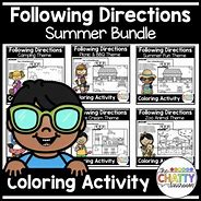 Image result for Following Instructions Colouring Activity