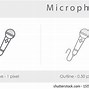 Image result for Outline of a Microphone